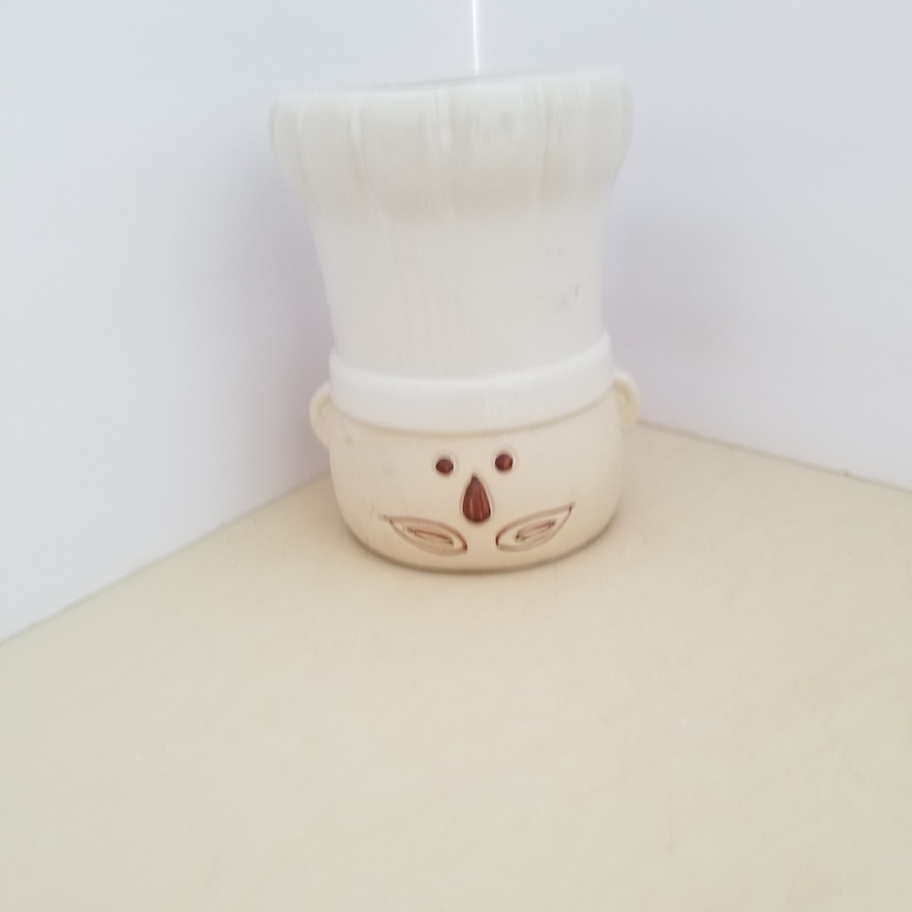 Takahashi Ceramic Utensil Holder  6 " Chef Head